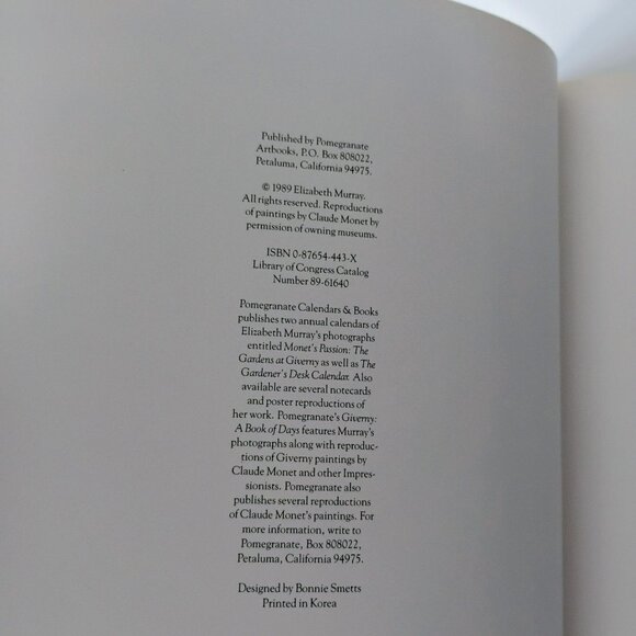 Monets Passion Hardcover Book By Elizabeth Murray  Ideas Inspiration & Insights - Picture 5 of 9